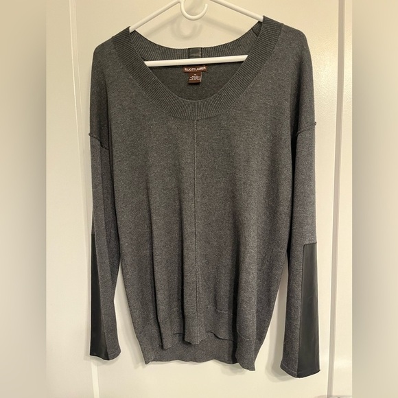 Elliott Lauren Sweaters - Elliott Lauren grey silk and cashmere scoop neck sweater size XS